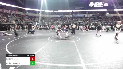 127.5 lbs Quarterfinal - Laken Griffin, Live Oak Wrestling Club vs Sarah Cervenka, Knights Wrestling Club