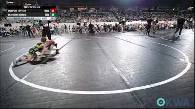 49 lbs Round Of 32 - Oliver Tipton, Wyandotte Youth Wrestling vs Janson Jones, Standfast