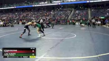 4A 132 lbs 3rd Place Match - Luke Kunath, Cardinal Gibbons vs Ethan Blevins, Topsail