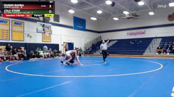 157 lbs Semifinals (16 Team) - Cole Starr, Big Bend Community College vs Shawn Bamba, Cowley College