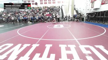 157 lbs Quarterfinal - Michael Boulanger, Milford vs Hunter Gormally, Minnechaug
