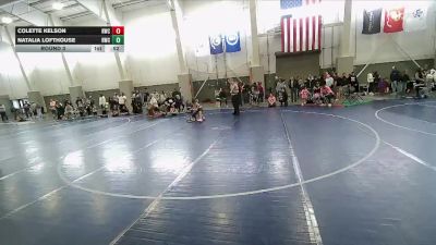 46-48 lbs Round 3 - Natalia Lofthouse, White Rhino Wrestling vs Colette Kelson, Jayhawk Wrestling