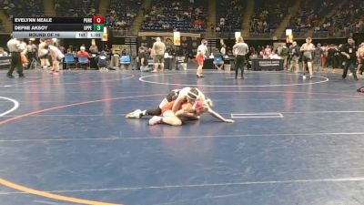 112 lbs Round Of 16 - Evelynn Neale, Punxsutawney vs Defne Aksoy, Upper St. Clair