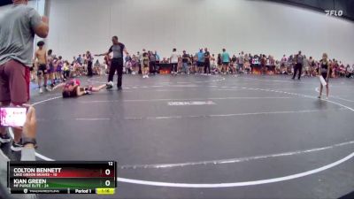 84 lbs Round 6 (10 Team) - Kian Green, MF Purge Elite vs Colton Bennett, Lake Gibson Braves