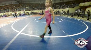 45 lbs Semifinal - Preslie Dickerson, Clinton Youth Wrestling vs Jo Thigpen, Choctaw Ironman Youth Wrestling
