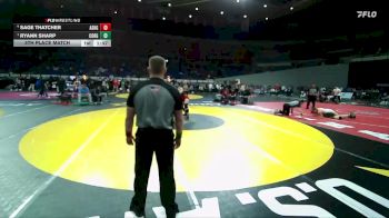 6A/5A Girls 170 5th Place Match - Sage Thatcher, Ashland Girls vs Ryann Sharp, Corvallis Girls