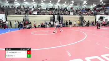 122-134 lbs Round 1 - Dawson McNertney, Brownsburg vs Nicholas Castro, Decatur Central
