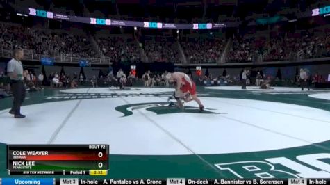 141 lbs Quarterfinal - Cole Weaver, Indiana vs Nick Lee, Penn State