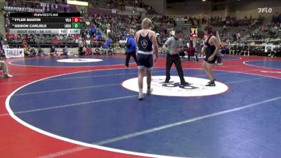 5A 175 lbs Quarterfinal - Gideon Carlisle, Little Rock Christian vs Tyler Martin, Vilonia