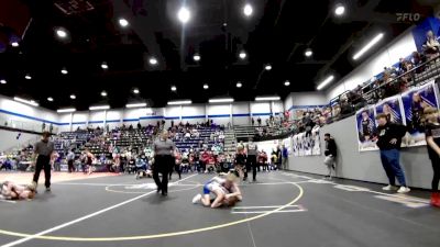 58 lbs Rr Rnd 4 - Kolson Leslie, Choctaw Ironman Youth Wrestling vs Maverick Higgins, Choctaw Ironman Youth Wrestling