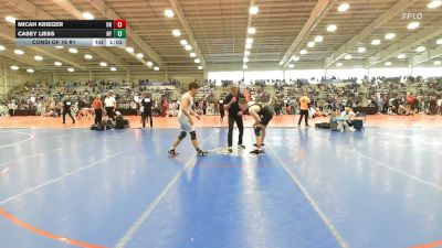 170 lbs Consi Of 16 #1 - Micah Krieger, OH vs Casey Liess, NY