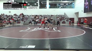 285 lbs Quarterfinals (8 Team) - Micah Fales, Sierra College (White) vs Jaiden Lopez, Imperial Valley College