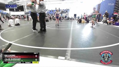 88 lbs Semis (4 Team) - Kai Lucero, Untouchables Purple vs Caleb Barnhart, East Kansas Eagles Gold