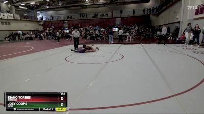 132 lbs Cons. Round 3 - Joey Coops, Mesa vs Kiano Torres, Morenci
