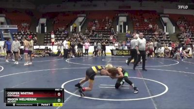 70 lbs Quarterfinal - Cooper Whiting, Hawthorne vs Mason Welmerink, Belmont