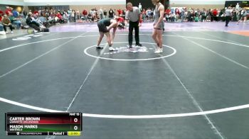 175 lbs Champ. Round 2 - Mason Marks, Whitfield vs Carter Brown, Lafayette (Wildwood)