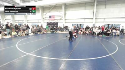 106 lbs Quarterfinals (8 Team) - Dean Brannan, Idaho 1 vs Matthew McNulty, Team RJN