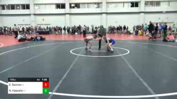 70 lbs Consolation - Cruz Gannon, IA vs Nico Kapusta, PA