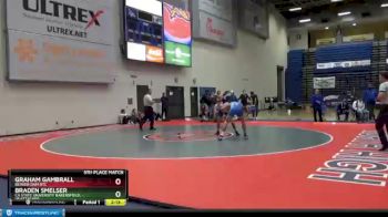 165 lbs 5th Place Match - Graham Gambrall, Beaver Dam RTC vs Braden Smelser, CA State University Bakersfield, -Unattached