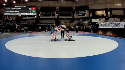 140 lbs Cons. Round 1 - Kayla Buchanan, Wheaton vs Alanna Adams, Allegany