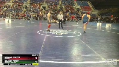 250 lbs Champ. Round 1 - Abagail Porter, Mandan vs Belinda Perry, Bismarck Century