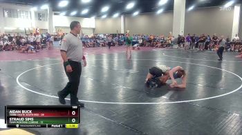 165 lbs Round 7 (10 Team) - Straud Sims, Team Montana Conrad vs Aidan Buck, Terre Haute South Red