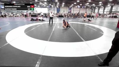 152 lbs Rr Rnd 2 - Adrianna Bowling, Roughneck Wrestling Club vs Alexus Paden, Elite NJ Black