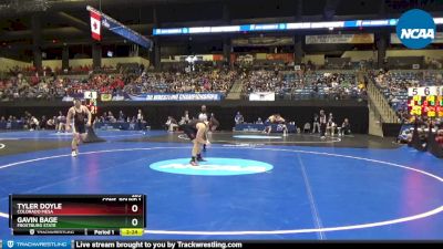 285 lbs Cons. Round 1 - Tyler Doyle, Colorado Mesa vs Gavin Bage, Frostburg State