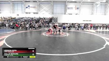110-121 lbs Semifinal - Addison Roth, LeRoy Wrestling vs Dallas Bohling, Club Not Listed