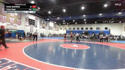 138 Boys Quarterfinal - Tyoh Tran, Mt Carmel vs David Martinez, Castle Park