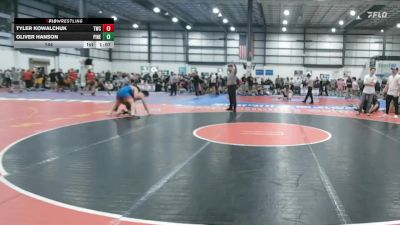 144 lbs 1 - Tyler Kowalchuk, TRIANGLE WRESTLING CLUB vs Oliver Hanson, PINECREST