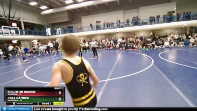 73 lbs Round 1 (4 Team) - Brighton Brown, Wasatch vs Ezra Gamber, Shootbox