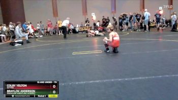 70 lbs Semifinal - Braylon Anderson, Siouxland Wrestling Academy vs Colby Yelton, Sly Fox