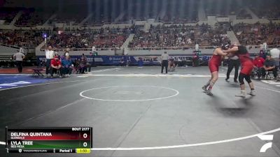 D2-185 lbs Quarterfinal - Delfina Quintana, Glendale vs Lyla Tree, Red Mesa