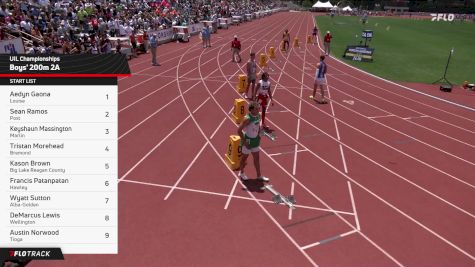 High School Boys' 200m 2A, Finals 1