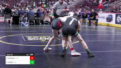 121 lbs Round Of 16 - Cash Diehl, Clearfield vs Chase Shaner, Hughesville