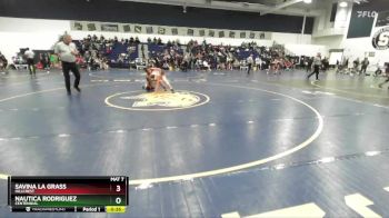 125 lbs Cons. Round 4 - Nautica Rodriguez, Centennial vs Savina La Grass, Hillcrest