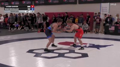 65 kg Quarters - Ayden Garver, Beaver Dam Wrestling Regional Training Center vs Evan Mougalian, Pennsylvania RTC