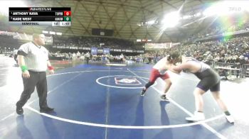 Boys 2A 285 lbs Semifinal - Anthony Nava, Toppenish vs Kade West, Anacortes