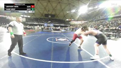 Boys 2A 285 lbs Semifinal - Anthony Nava, Toppenish vs Kade West, Anacortes