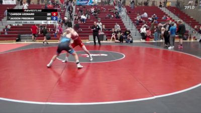 120 lbs 1st Place Match - Carson Leonard, Lakeland Wrestling Club vs Jaxson Freeman, Cougar Wrestling Club