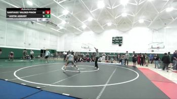 120 lbs Cons. Round 3 - Santiago Valdez-Pinon, San Clemente vs Justin Asbury, Trabuco Hills