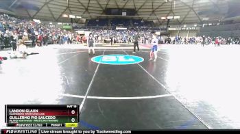 92 lbs Quarterfinal - Guillermo Pio Saucedo, Inland Northwest Wrestling Training Center vs Landon Glahn, Ellensburg Wrestling Club