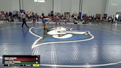 165 lbs Cons. Round 4 - Matteo Pinnero, Elizabethtown vs Nick Hwang, Johns Hopkins