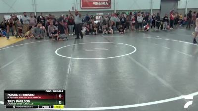 49 lbs Cons. Round 4 - Mason Goodson, Poquoson Athletic Association vs Trey Paulson, Cavalier Wrestling Club