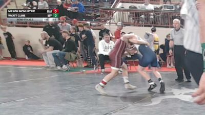 105_B lbs Semifinal - Maxon McMurtrie, Bradford vs Wyatt Cline, Mifflin County