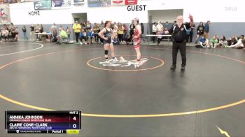 140 lbs Semifinal - Claire Cone-Clark, Arctic Warriors Wrestling Club vs Annika Johnson, Chugach Eagles Wrestling Club