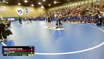 120 lbs Cons. Round 4 - Lilly Wilson, Nordhoff vs Rhea Sarrouf-Levine, Morro Bay