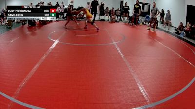 102 lbs Semis & 1st Wrestleback (8 Team) - Sam Larkin, Ground Up USA vs Zoey Hernandez, Women Of The Uprising