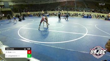 126 lbs Semifinal - Dimitri Kizer, TNTWC vs Colby Longanacre, Chickasha Youth Wrestling